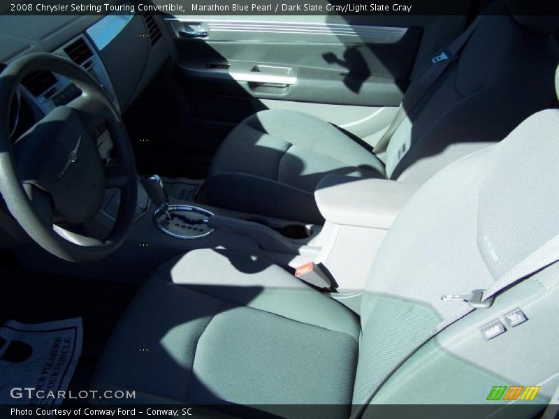 Marathon Blue Pearl / Dark Slate Gray/Light Slate Gray 2008 Chrysler Sebring Touring Convertible