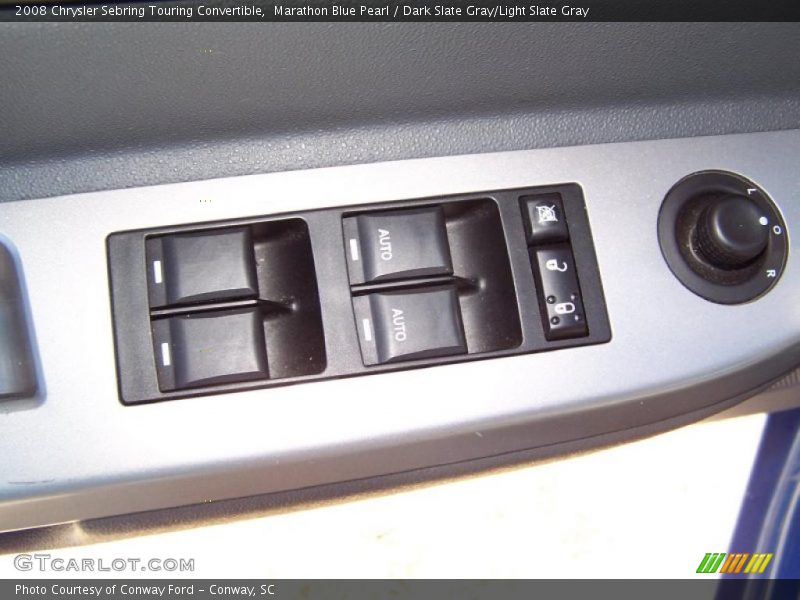 Marathon Blue Pearl / Dark Slate Gray/Light Slate Gray 2008 Chrysler Sebring Touring Convertible