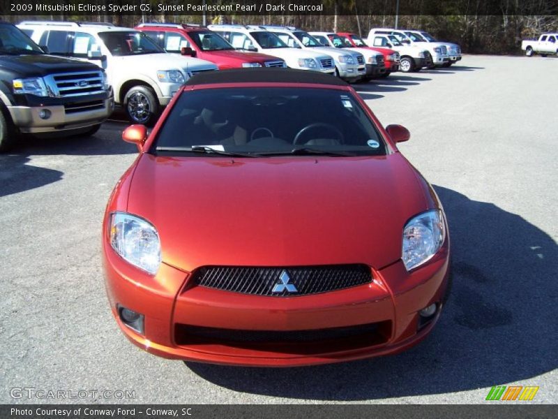 Sunset Pearlescent Pearl / Dark Charcoal 2009 Mitsubishi Eclipse Spyder GS