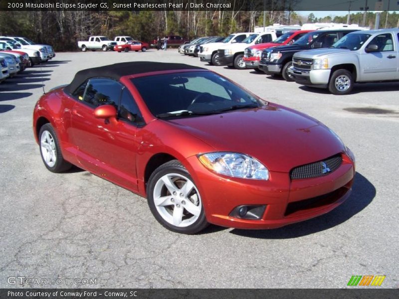 Sunset Pearlescent Pearl / Dark Charcoal 2009 Mitsubishi Eclipse Spyder GS