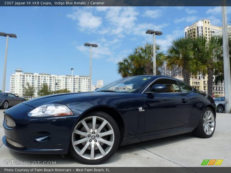 Indigo Blue Metallic / Caramel 2007 Jaguar XK XK8 Coupe