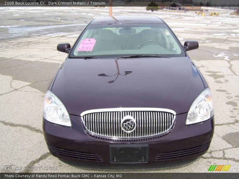 Dark Crimson Metallic / Titanium 2008 Buick Lucerne CX