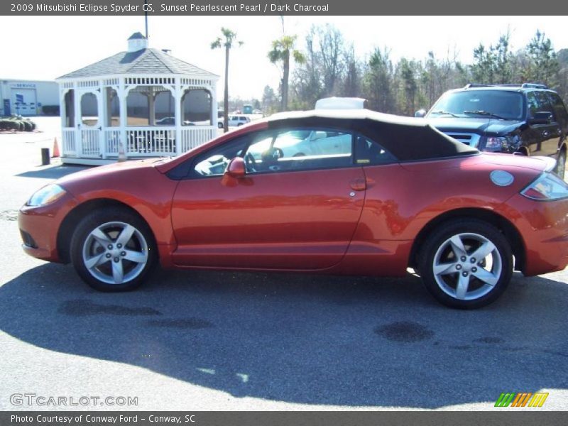 Sunset Pearlescent Pearl / Dark Charcoal 2009 Mitsubishi Eclipse Spyder GS