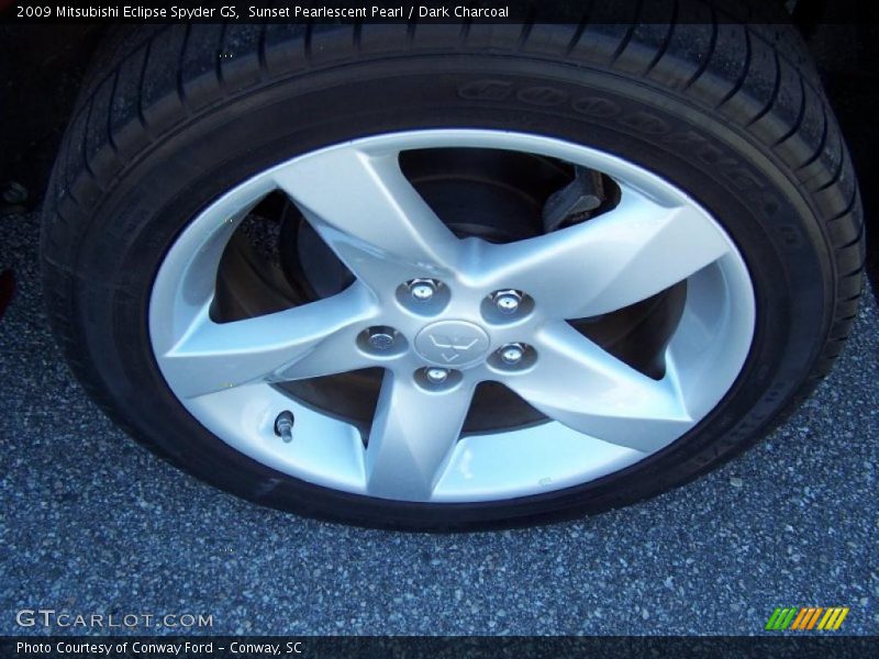 Sunset Pearlescent Pearl / Dark Charcoal 2009 Mitsubishi Eclipse Spyder GS