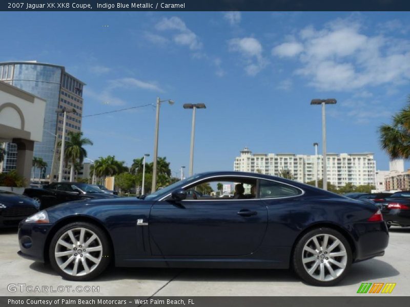 Indigo Blue Metallic / Caramel 2007 Jaguar XK XK8 Coupe