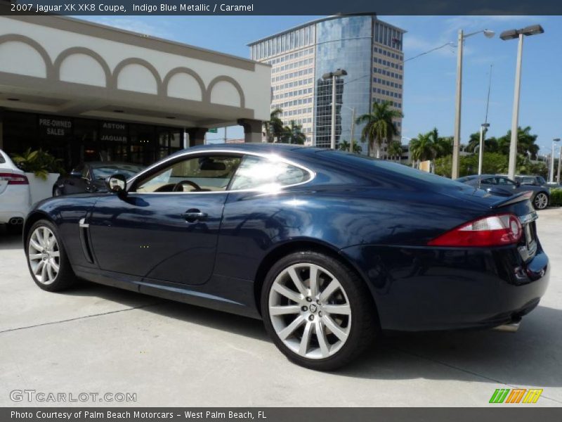 Indigo Blue Metallic / Caramel 2007 Jaguar XK XK8 Coupe