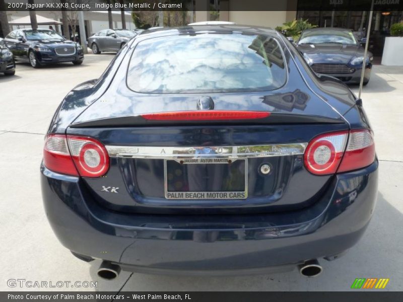 Indigo Blue Metallic / Caramel 2007 Jaguar XK XK8 Coupe
