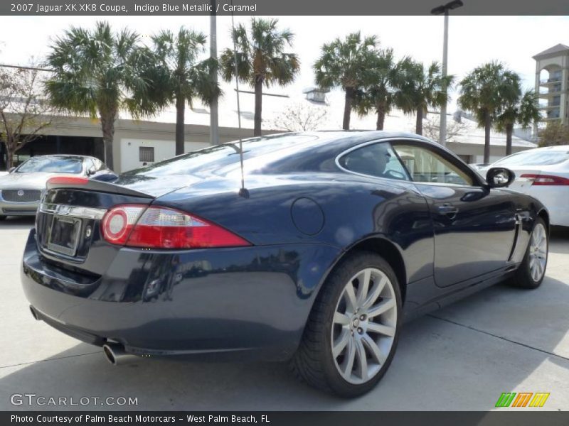 Indigo Blue Metallic / Caramel 2007 Jaguar XK XK8 Coupe