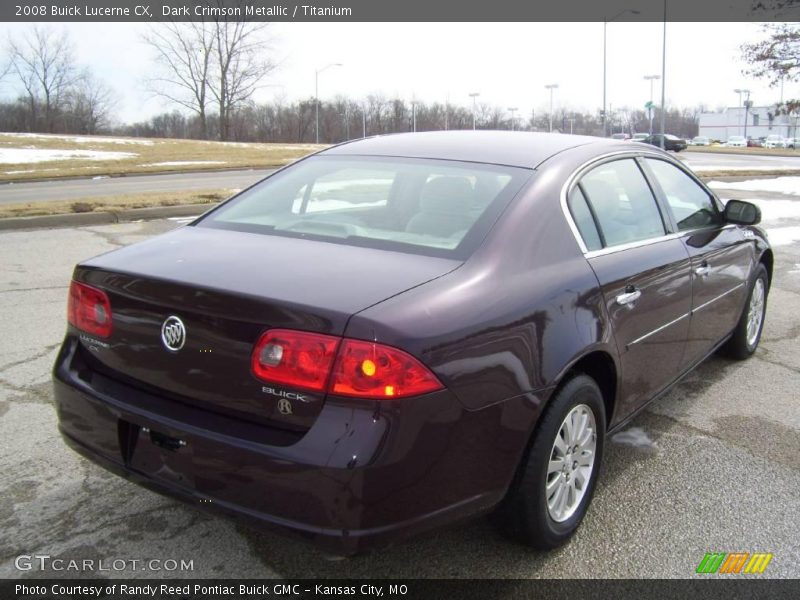 Dark Crimson Metallic / Titanium 2008 Buick Lucerne CX