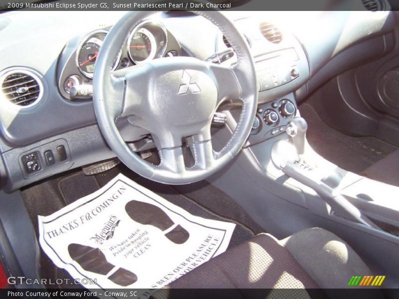 Sunset Pearlescent Pearl / Dark Charcoal 2009 Mitsubishi Eclipse Spyder GS