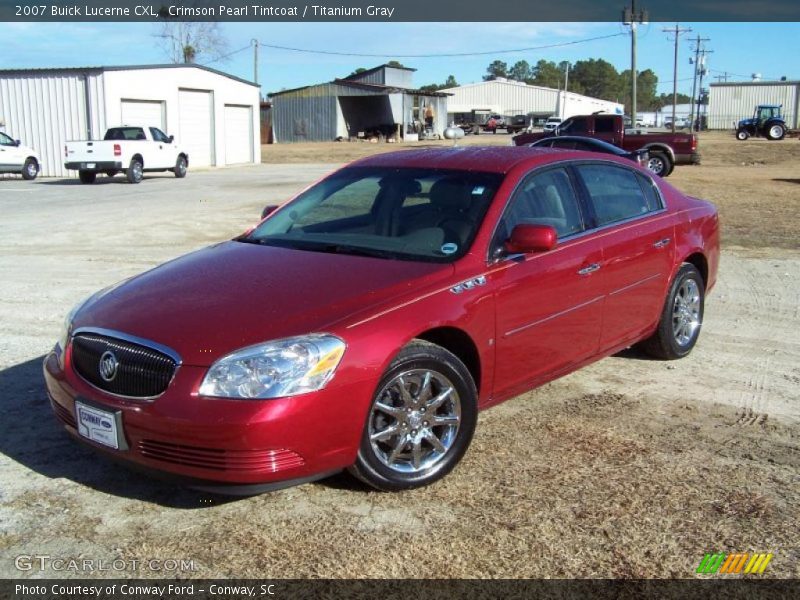 Crimson Pearl Tintcoat / Titanium Gray 2007 Buick Lucerne CXL