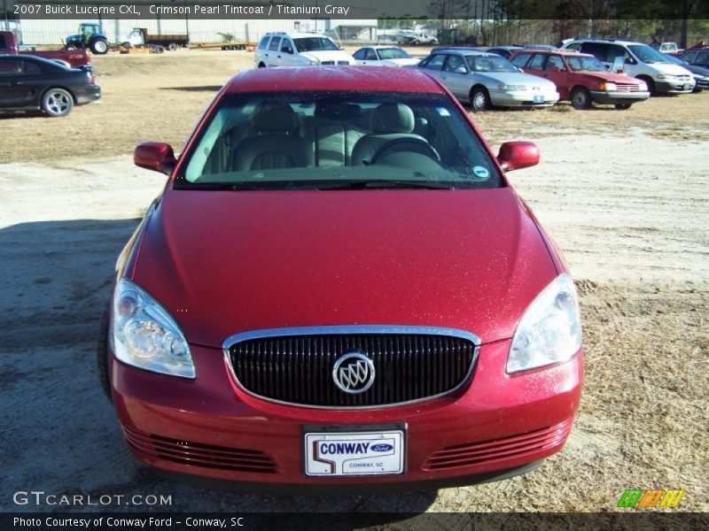 Crimson Pearl Tintcoat / Titanium Gray 2007 Buick Lucerne CXL
