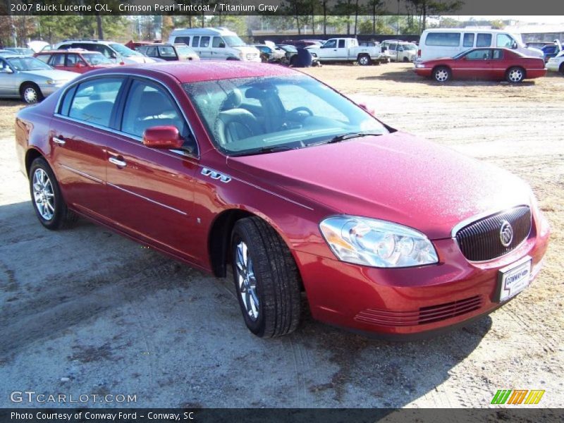 Crimson Pearl Tintcoat / Titanium Gray 2007 Buick Lucerne CXL