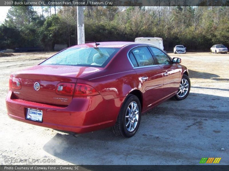 Crimson Pearl Tintcoat / Titanium Gray 2007 Buick Lucerne CXL