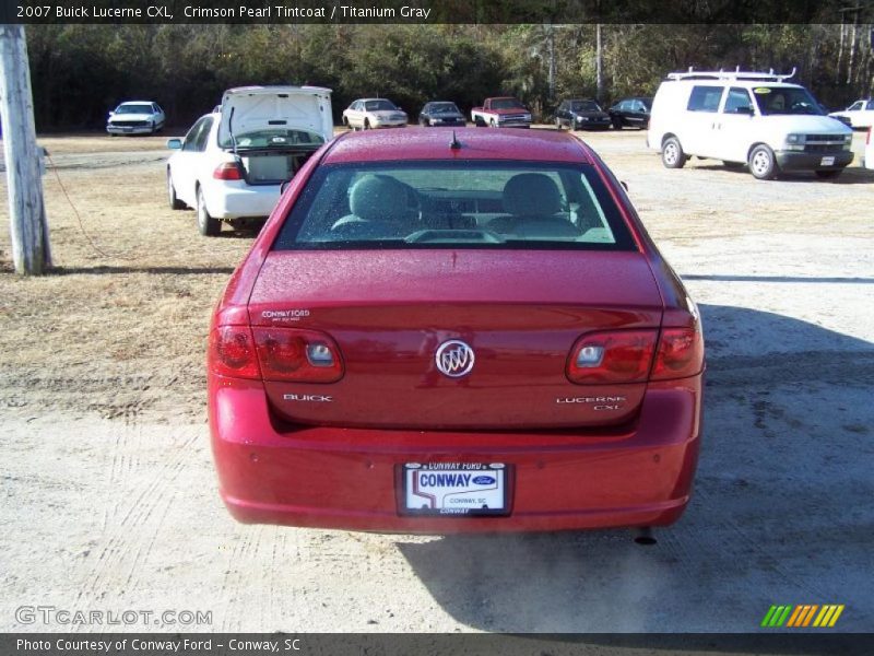 Crimson Pearl Tintcoat / Titanium Gray 2007 Buick Lucerne CXL