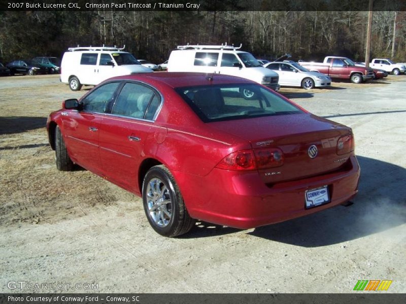 Crimson Pearl Tintcoat / Titanium Gray 2007 Buick Lucerne CXL