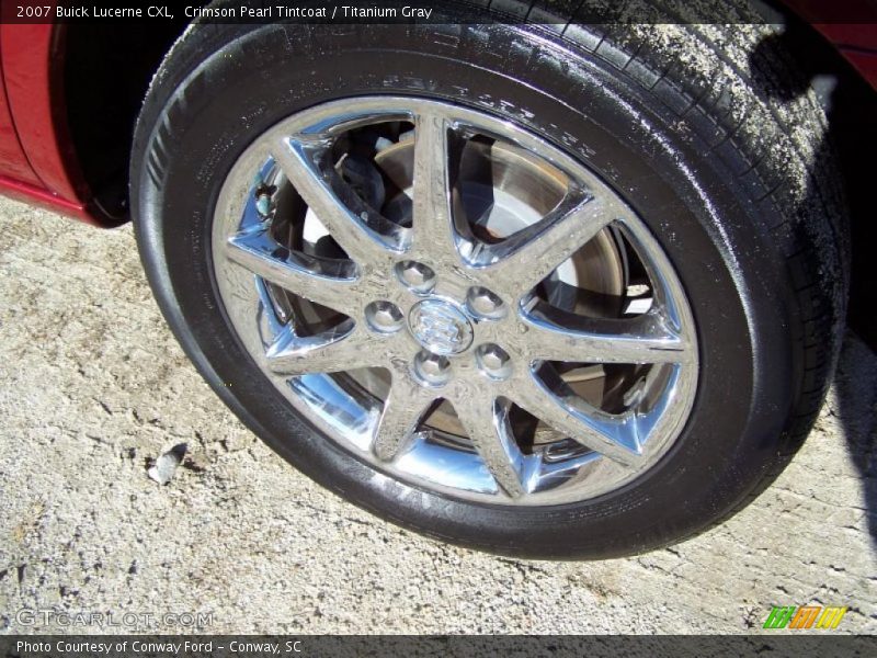 Crimson Pearl Tintcoat / Titanium Gray 2007 Buick Lucerne CXL