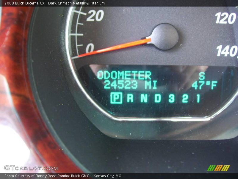 Dark Crimson Metallic / Titanium 2008 Buick Lucerne CX
