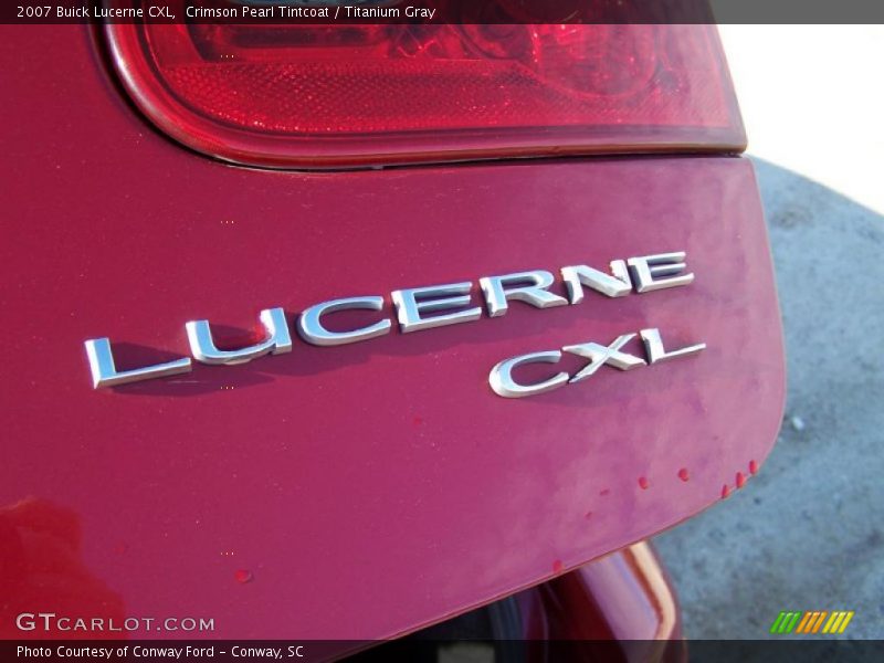 Crimson Pearl Tintcoat / Titanium Gray 2007 Buick Lucerne CXL