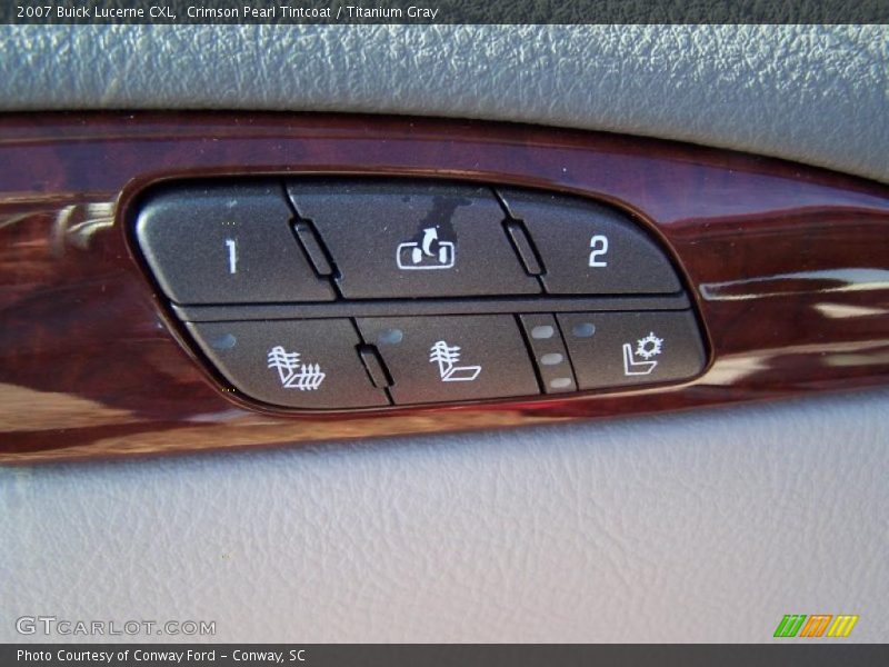 Crimson Pearl Tintcoat / Titanium Gray 2007 Buick Lucerne CXL