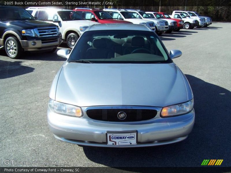 Sterling Silver Metallic / Gray 2005 Buick Century Custom Sedan