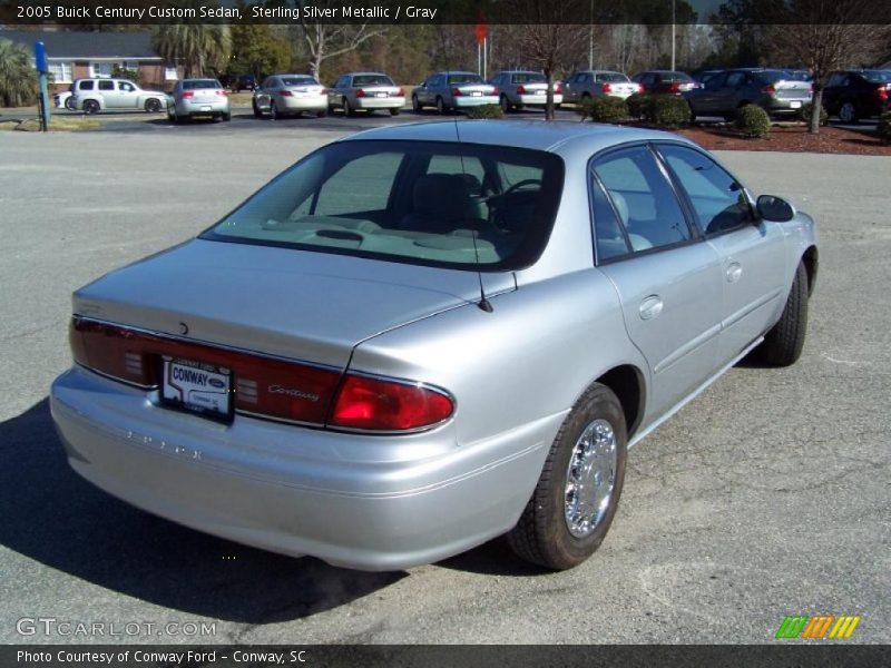 Sterling Silver Metallic / Gray 2005 Buick Century Custom Sedan