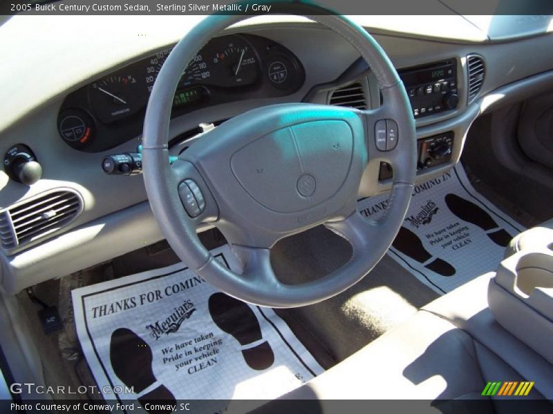 Sterling Silver Metallic / Gray 2005 Buick Century Custom Sedan