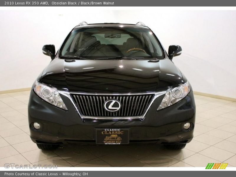 Obsidian Black / Black/Brown Walnut 2010 Lexus RX 350 AWD