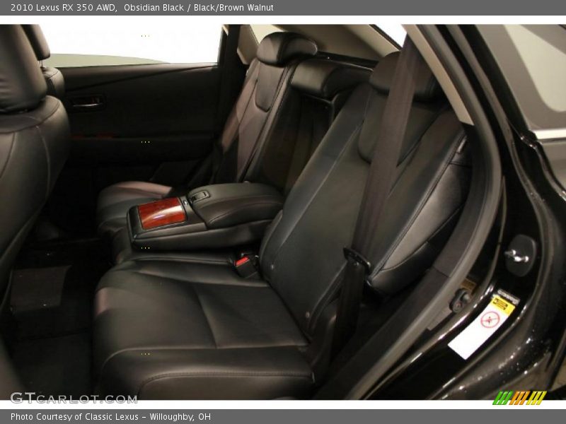 Obsidian Black / Black/Brown Walnut 2010 Lexus RX 350 AWD