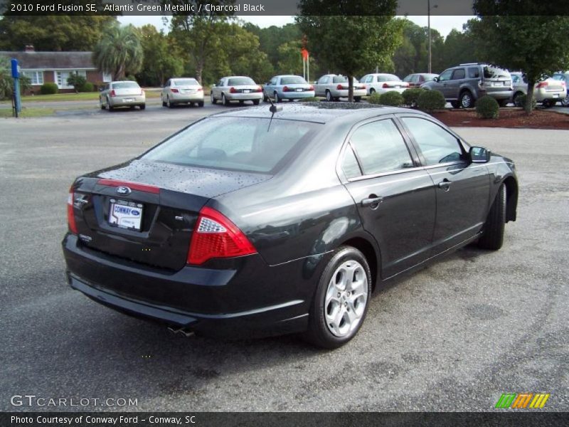 Atlantis Green Metallic / Charcoal Black 2010 Ford Fusion SE