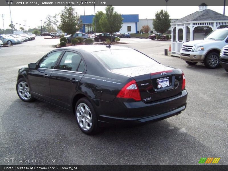 Atlantis Green Metallic / Charcoal Black 2010 Ford Fusion SE