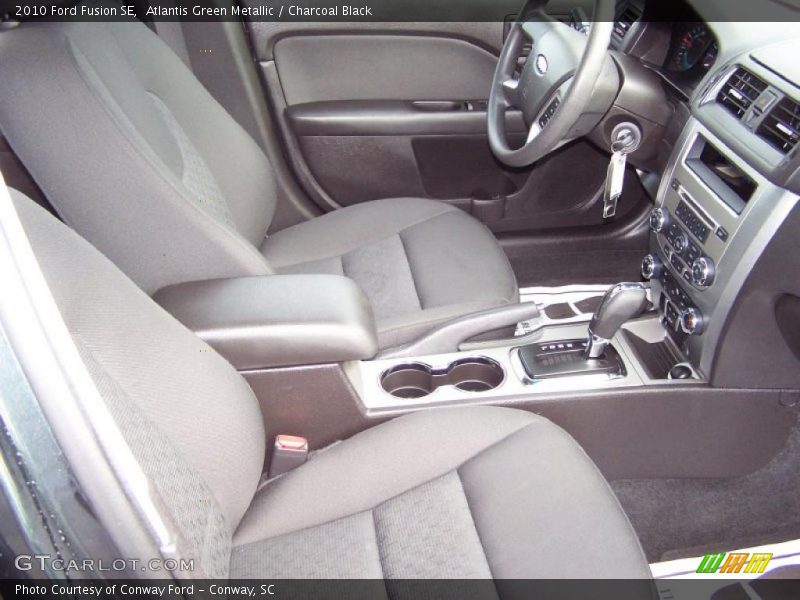 Atlantis Green Metallic / Charcoal Black 2010 Ford Fusion SE