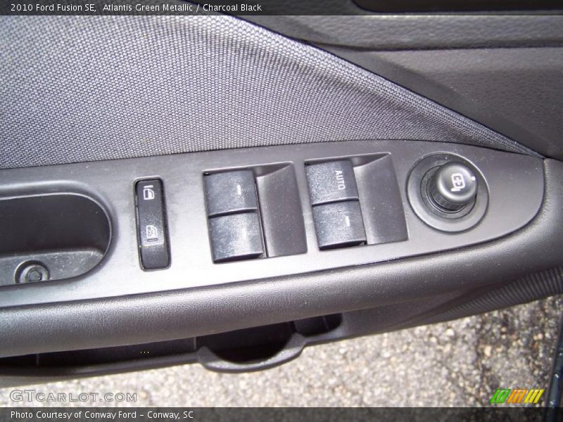 Atlantis Green Metallic / Charcoal Black 2010 Ford Fusion SE