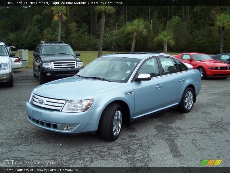Light Ice Blue Metallic / Medium Light Stone 2009 Ford Taurus Limited