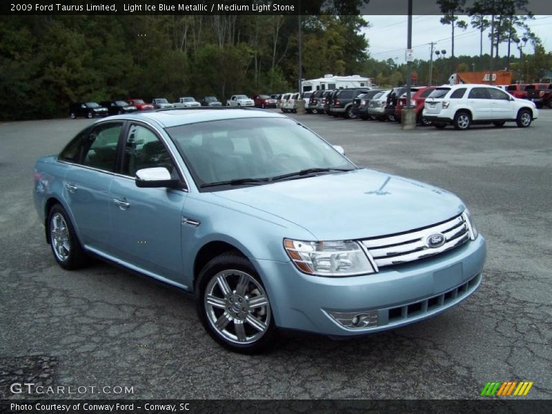 Light Ice Blue Metallic / Medium Light Stone 2009 Ford Taurus Limited
