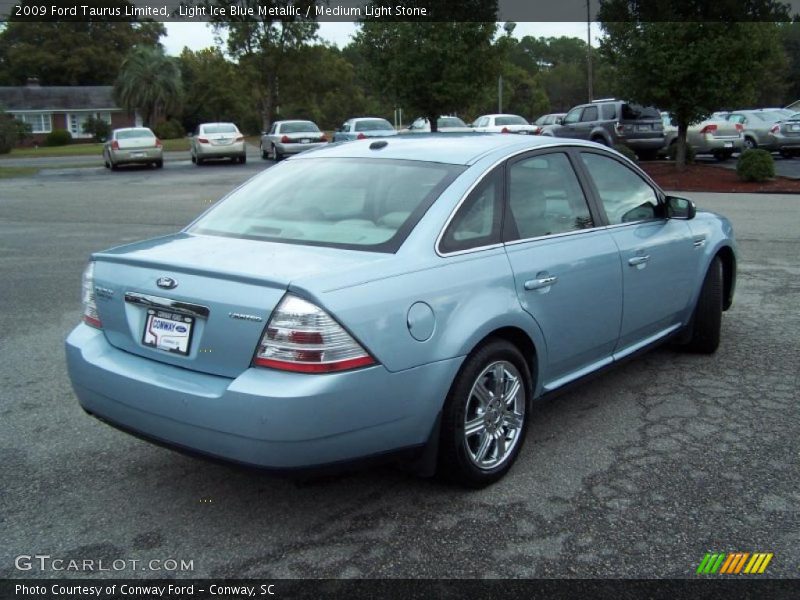 Light Ice Blue Metallic / Medium Light Stone 2009 Ford Taurus Limited