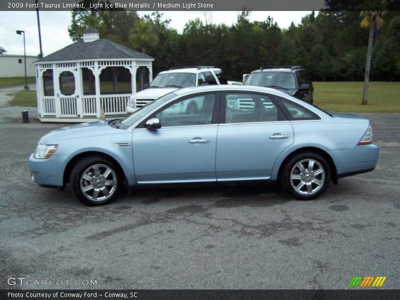 Light Ice Blue Metallic / Medium Light Stone 2009 Ford Taurus Limited