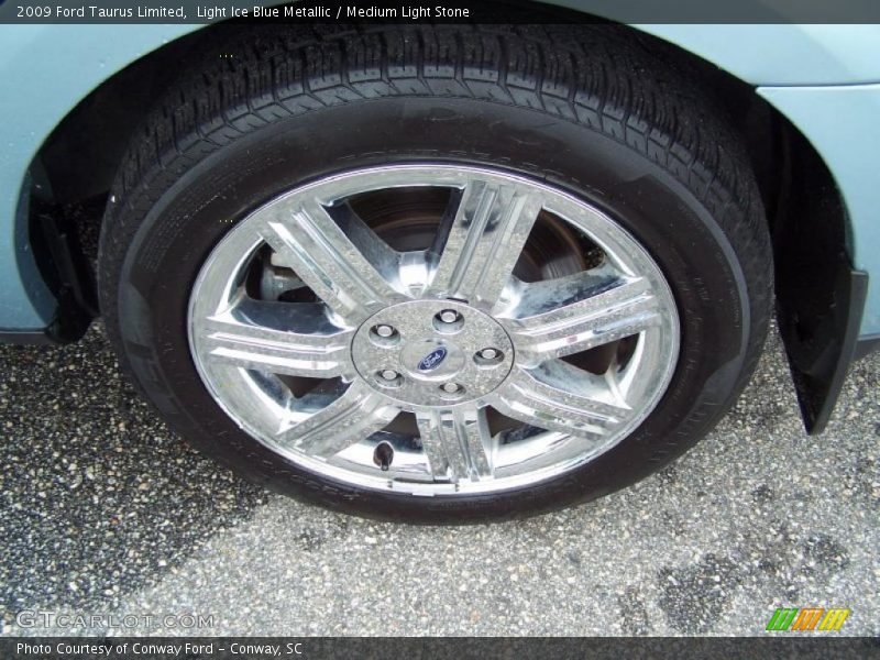 Light Ice Blue Metallic / Medium Light Stone 2009 Ford Taurus Limited
