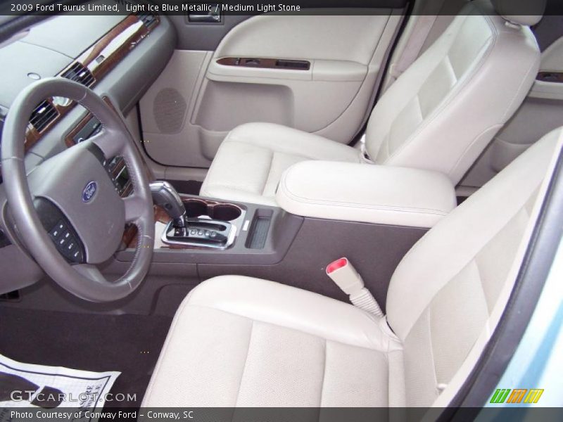 Light Ice Blue Metallic / Medium Light Stone 2009 Ford Taurus Limited