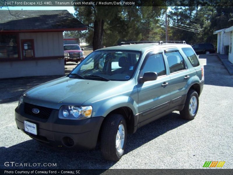 Titanium Green Metallic / Medium/Dark Pebble 2007 Ford Escape XLS 4WD