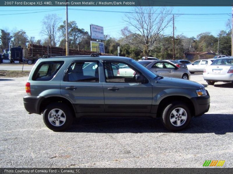 Titanium Green Metallic / Medium/Dark Pebble 2007 Ford Escape XLS 4WD