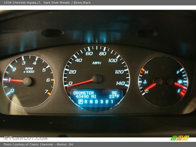Dark Silver Metallic / Ebony Black 2008 Chevrolet Impala LT