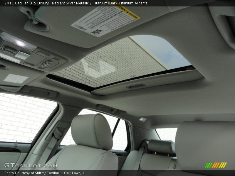 Sunroof of 2011 DTS Luxury