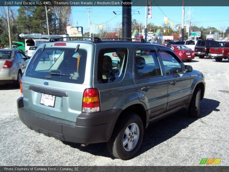 Titanium Green Metallic / Medium/Dark Pebble 2007 Ford Escape XLS 4WD