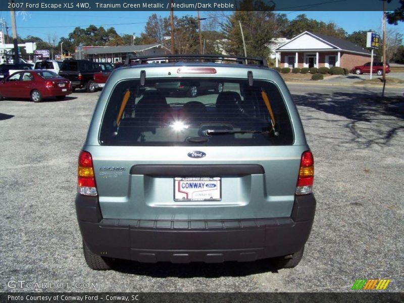 Titanium Green Metallic / Medium/Dark Pebble 2007 Ford Escape XLS 4WD