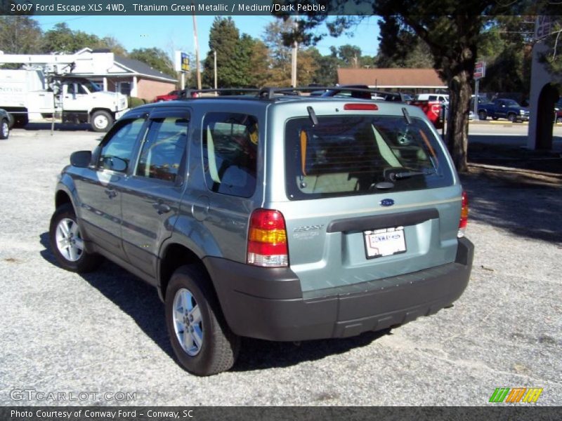 Titanium Green Metallic / Medium/Dark Pebble 2007 Ford Escape XLS 4WD
