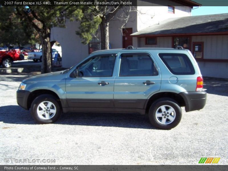 Titanium Green Metallic / Medium/Dark Pebble 2007 Ford Escape XLS 4WD