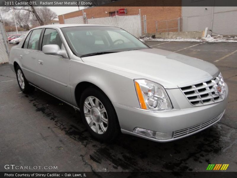 Radiant Silver Metallic / Ebony 2011 Cadillac DTS