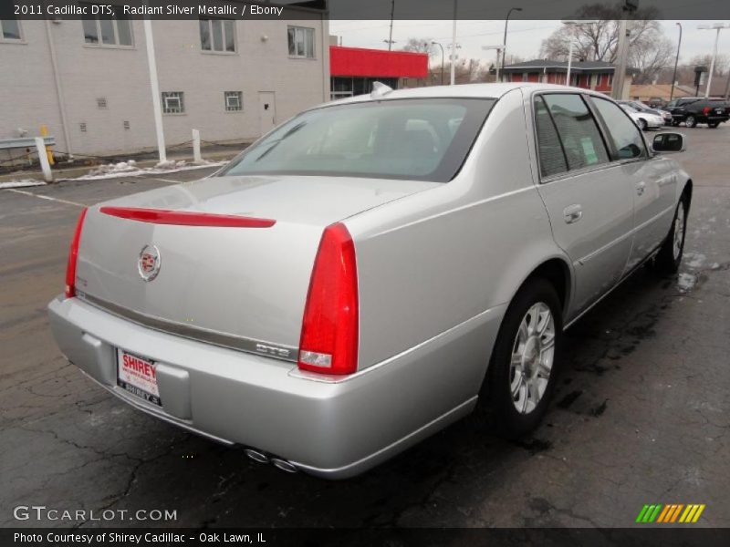 Radiant Silver Metallic / Ebony 2011 Cadillac DTS