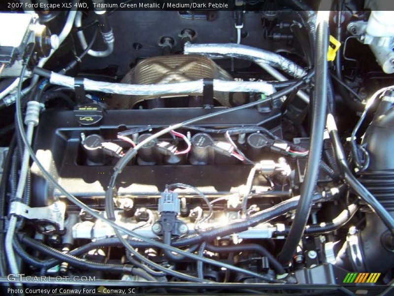 Titanium Green Metallic / Medium/Dark Pebble 2007 Ford Escape XLS 4WD